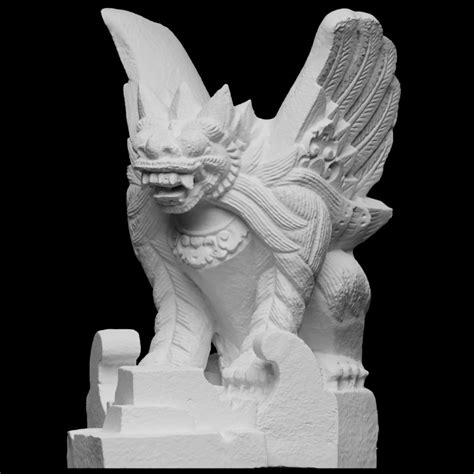 3D Printable Naga from Goa Gajah by Scan The .